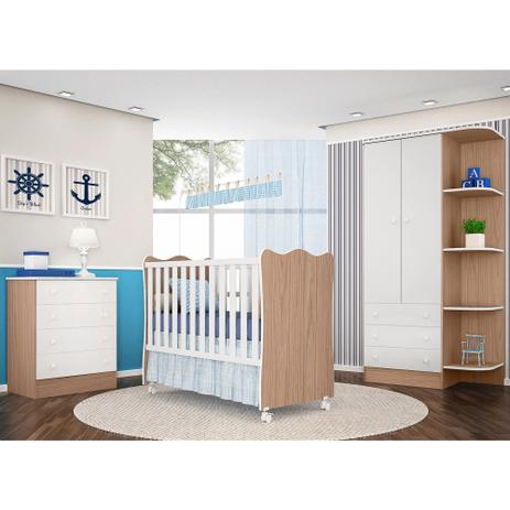 Conjunto De Quarto Infantil Completo 03 Peças Guarda Roupa, Cômoda E Berço Certifica Pelo INMETRO Do - Qmovi é boa?