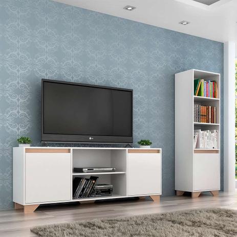 Conjunto de Rack e Estante Friso III Branco e Siena - Quiditá é boa?