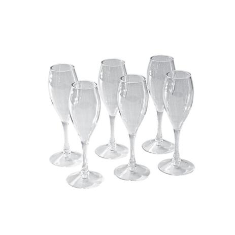 Conjunto de taças champagne acrilico transparente 6 pcs - Btc decor Menor preço em Conjunto de taças champagne acrilico transparente 6 pcs - Btc decor