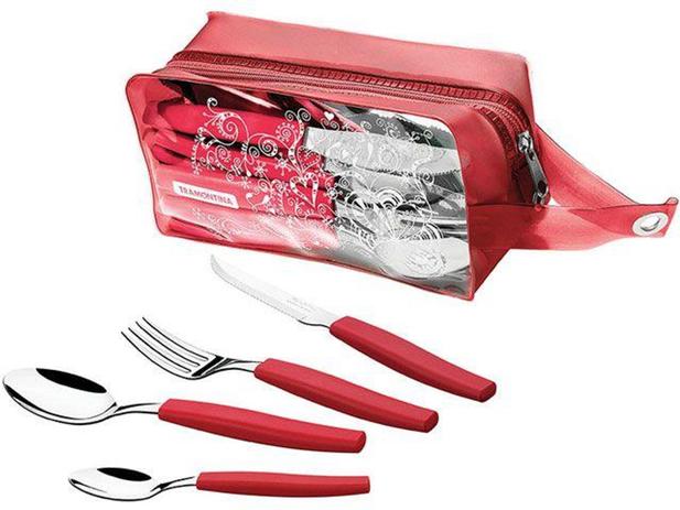 Conjunto de Talheres 24 Peças Inox - Tramontina Munique 23299/753 Menor preço em Conjunto de Talheres 24 Peças Inox - Tramontina Munique 23299/753