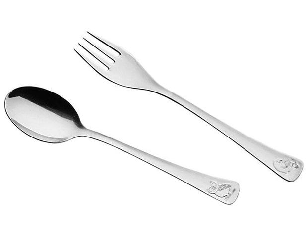 Conjunto de Talheres Tramontina Inox Infantil - 2 Peças 66970/030 Menor preço em Conjunto de Talheres Tramontina Inox Infantil - 2 Peças 66970/030