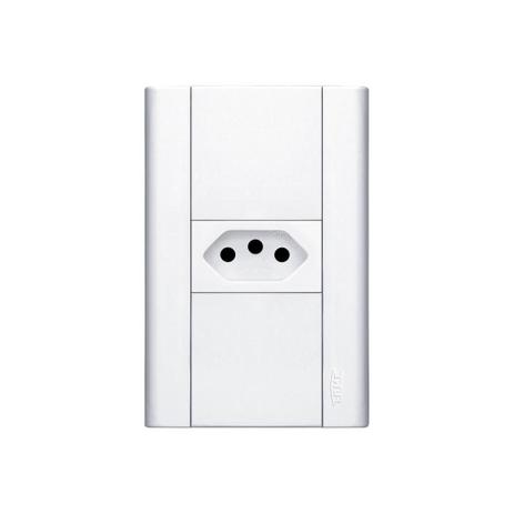 Conjunto de Tomada 2p+T com Placa Modulare 10a 250v - Fame Menor preço em Conjunto de Tomada 2p+T com Placa Modulare 10a 250v - Fame