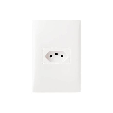 Conjunto de Tomada com 2 Polos + Terra 10a 250v Impéria Branco - Iriel Menor preço em Conjunto de Tomada com 2 Polos + Terra 10a 250v Impéria Branco - Iriel