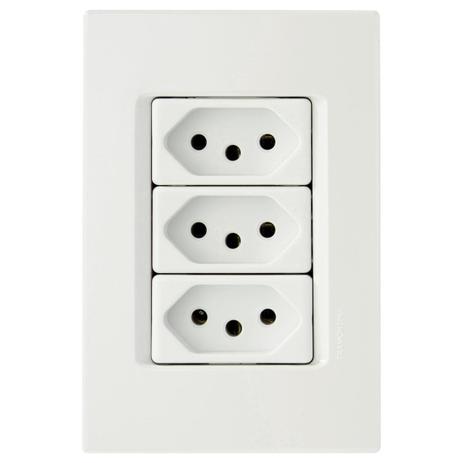 Conjunto De Tomadas 4X2 3 20 A 250V Branco 57165077 Tramontina Menor preço em Conjunto De Tomadas 4X2 3 20 A 250V Branco 57165077 Tramontina