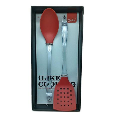 Conjunto de Utensilios Meridional Vermelho 2pcs Espatula e Colher Menor preço em Conjunto de Utensilios Meridional Vermelho 2pcs Espatula e Colher