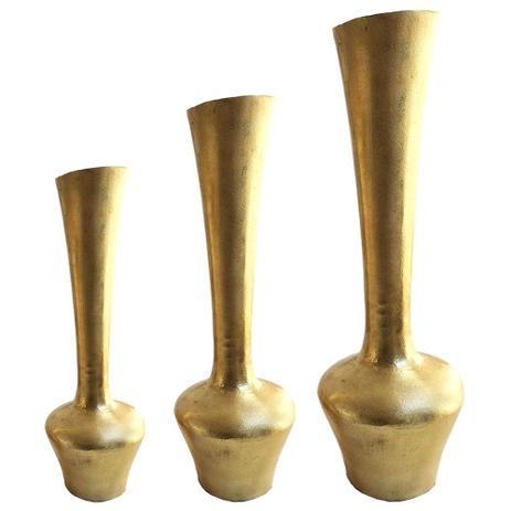 Conjunto de Vasos Em Alumínios na Cor Dourado Elias - Prime home decor é boa?