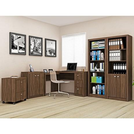 Conjunto Escritorio ME-4101 ME-4103 ME-4104 ME-4110 ME-4112 Nogal Tecno Mobili Menor preço em Conjunto Escritorio ME-4101 ME-4103 ME-4104 ME-4110 ME-4112 Nogal Tecno Mobili