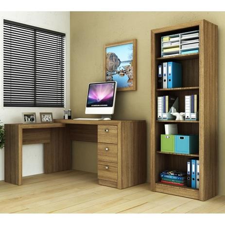 Conjunto Escritorio ME-4101 ME-4104 Amendoa Tecno Mobili é boa?