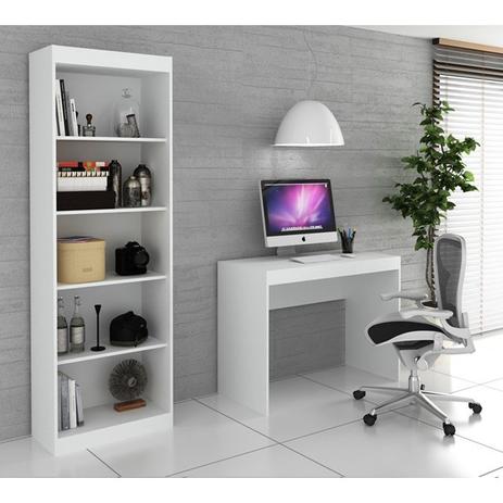 Conjunto Escrivaninha E Estante Para Escritório HO2951 Branco Hecol é boa?