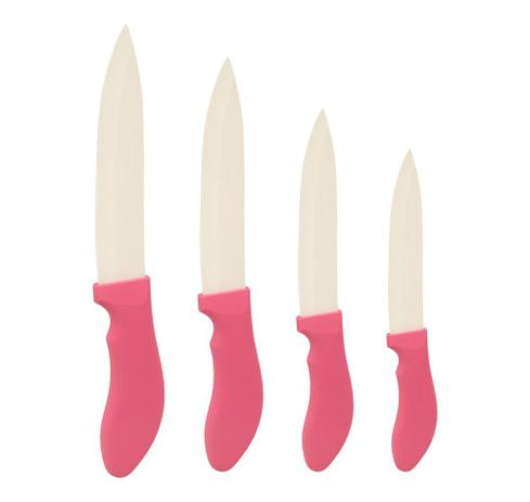 Conjunto Faca de Cerâmica 4 peças Cabo Collor - Ke home é boa?