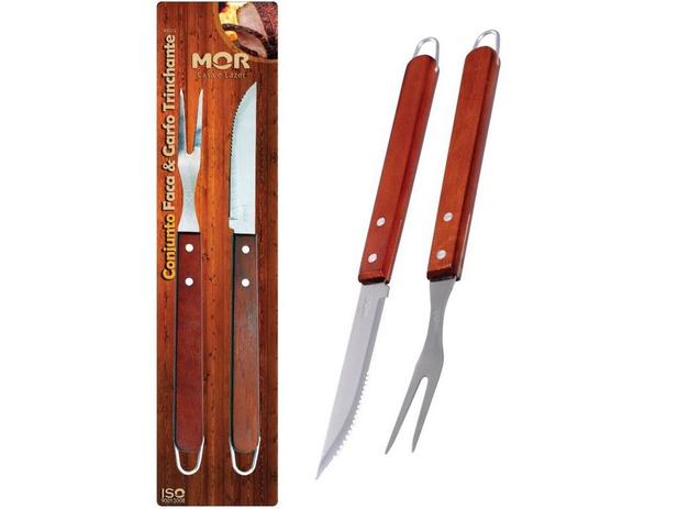 Conjunto Faca e Garfo Trinchante Churrasco - MOR Menor preço em Conjunto Faca e Garfo Trinchante Churrasco - MOR