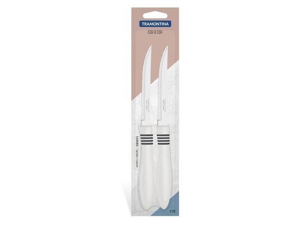 Conjunto facas chur fruta 2 pcs cor e cor off whitelaminas aco inox e cabos polipropileno tramontina Menor preço em Conjunto facas chur fruta 2 pcs cor e cor off whitelaminas aco inox e cabos polipropileno tramontina