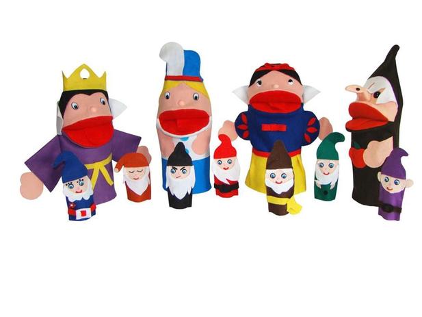Conjunto Fantoches Branca De Neve 4 Unidades + 7 Anões Dedoches - Editora fundamental Menor preço em Conjunto Fantoches Branca De Neve 4 Unidades + 7 Anões Dedoches - Editora fundamental