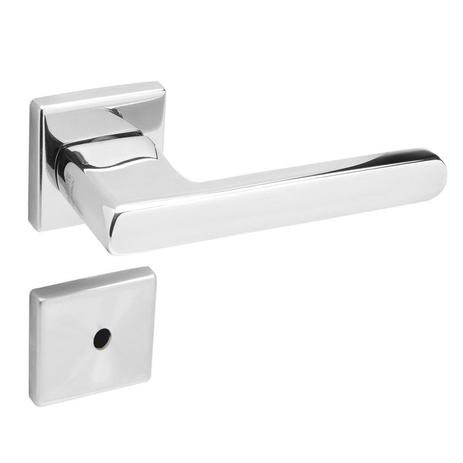 Conjunto Fechadura 454 Banheiro Inox Polido - La Fonte Menor preço em Conjunto Fechadura 454 Banheiro Inox Polido - La Fonte