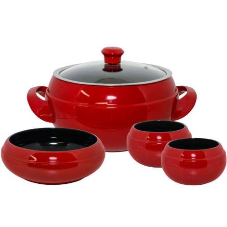 Conjunto Feijoada 4 Pcs - Pomodoro - Ceraflame Menor preço em Conjunto Feijoada 4 Pcs - Pomodoro - Ceraflame