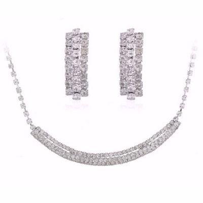 Conjunto Feminino Colar + Brinco Banhado Prata 925 Zirconias - Margo bonita Menor preço em Conjunto Feminino Colar + Brinco Banhado Prata 925 Zirconias - Margo bonita