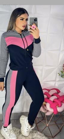 Conjunto Feminino De Frio Com Bolso E Ziper De Crepe - amora mora Menor preço em Conjunto Feminino De Frio Com Bolso E Ziper De Crepe - amora mora