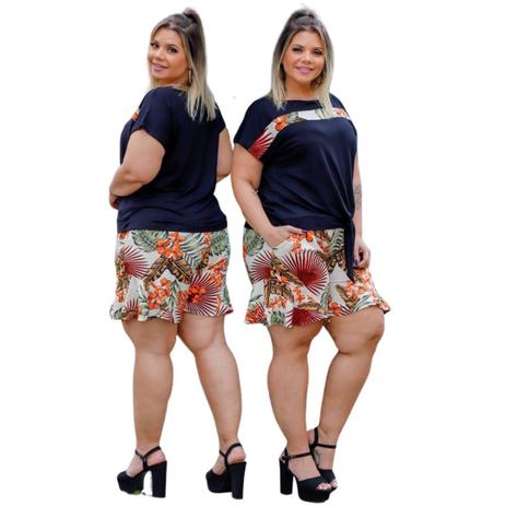 conjunto feminino estampado