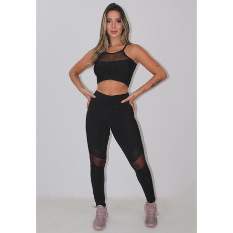 Calça Legging Fitness feminina Tecido 3D textura Zero Transparência Roupa  de Academia Para Malhar