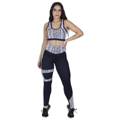 conjunto legging e top com bojo