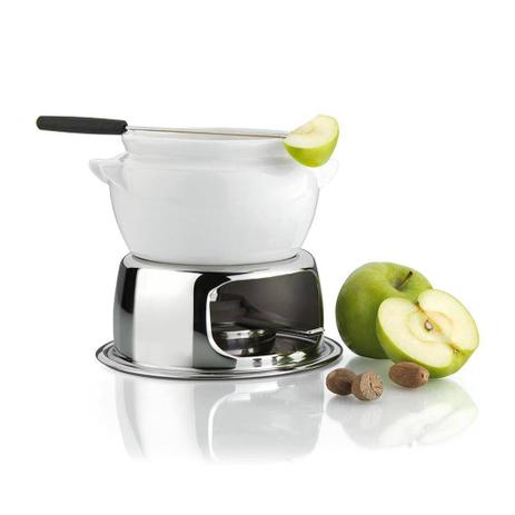 Conjunto Fondue De Cerâmica Para Doces 1,1 Litros Forma B2u - Forma inox Menor preço em Conjunto Fondue De Cerâmica Para Doces 1,1 Litros Forma B2u - Forma inox