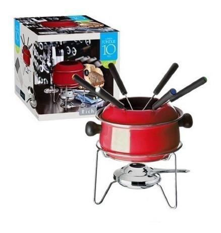 Conjunto fondue médio 10 peças hh7813 euro home - CDS Menor preço em Conjunto fondue médio 10 peças hh7813 euro home - CDS