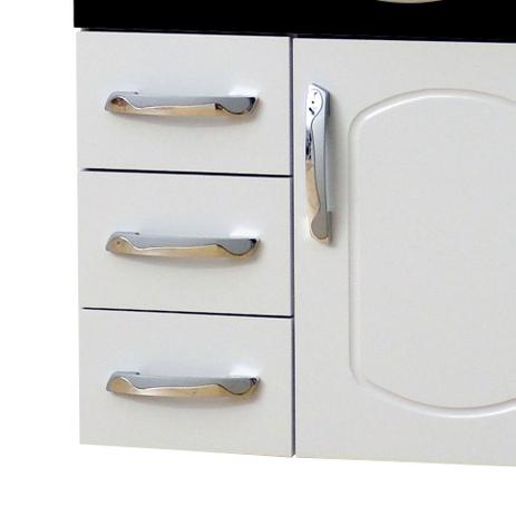 Conjunto Gabinete Aspen KCG64 Branco com Preto - Bonatto Menor preço em Conjunto Gabinete Aspen KCG64 Branco com Preto - Bonatto