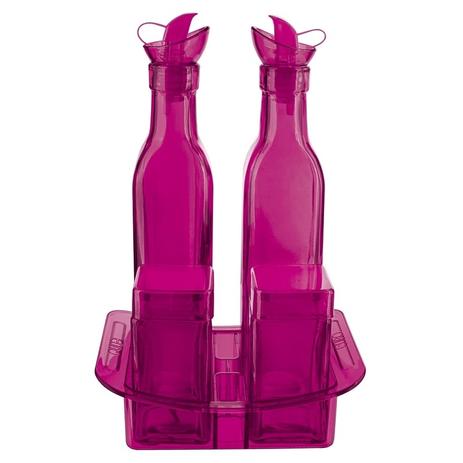 Conjunto Galheteiro 6490 5Pçs Rosa - Euro Menor preço em Conjunto Galheteiro 6490 5Pçs Rosa - Euro