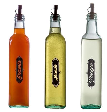 Conjunto Galheteiro Redondo 500ml 3 Potes - Preto - Black (Pimenta/Azeite/Vinagre) - Vetrolar Menor preço em Conjunto Galheteiro Redondo 500ml 3 Potes - Preto - Black (Pimenta/Azeite/Vinagre) - Vetrolar