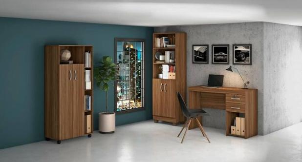 Conjunto Home Office 3 Peças Jcm Movelaria Menor preço em Conjunto Home Office 3 Peças Jcm Movelaria