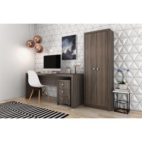 Conjunto Home Office CB06 com Escrivaninha Armário Alto e Gaveteiro 3 Gavetas Casa da Mobília é boa?
