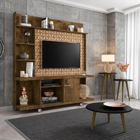 conjunto home taurus para tv ate 47 polegadas e mesas decorativas pes de madeira bechara moveis bechara madeira rustica 3d