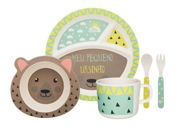 Conjunto Infantil 5 Peças Animais Oxford Menor preço em Conjunto Infantil 5 Peças Animais Oxford