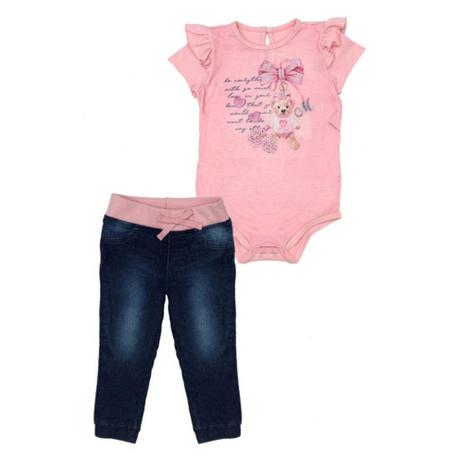 calça rosa infantil