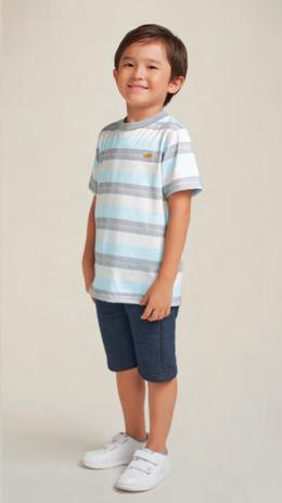 Conjunto Infantil Camiseta e Bermuda Menino - Marlan Menor preço em Conjunto Infantil Camiseta e Bermuda Menino - Marlan