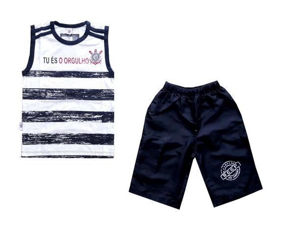 Conjunto Infantil Corinthians Machão Oficial - Revedor Menor preço em Conjunto Infantil Corinthians Machão Oficial - Revedor