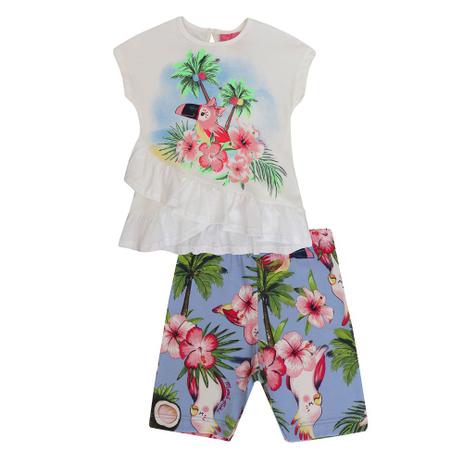 Conjunto Infantil Feminino Momi Blusa e Legging Tucano Menor preço em Conjunto Infantil Feminino Momi Blusa e Legging Tucano