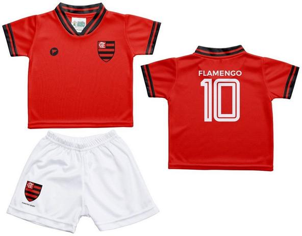 Conjunto Infantil Flamengo Uniforme Vermelho - Torcida Baby - Revedor Menor preço em Conjunto Infantil Flamengo Uniforme Vermelho - Torcida Baby - Revedor