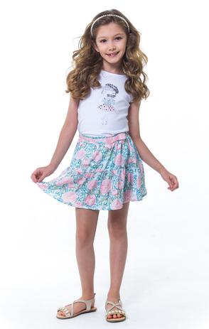 Conjunto Infantil Fotógrafa Blusa + Saia - Tamanho 1 - Casa de bonecas é boa?