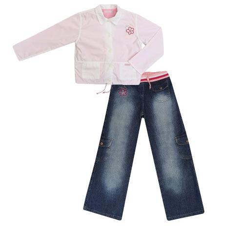 Conjunto Infantil Jaqueta e Calça Jeans - Art kids Menor preço em Conjunto Infantil Jaqueta e Calça Jeans - Art kids