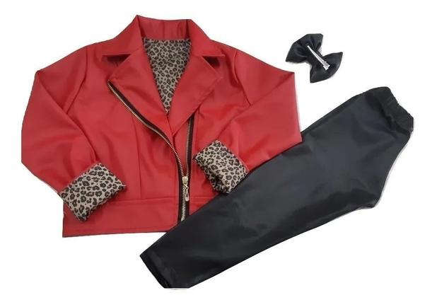 jaqueta vermelha infantil