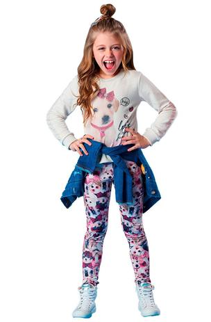 vestido com legging infantil