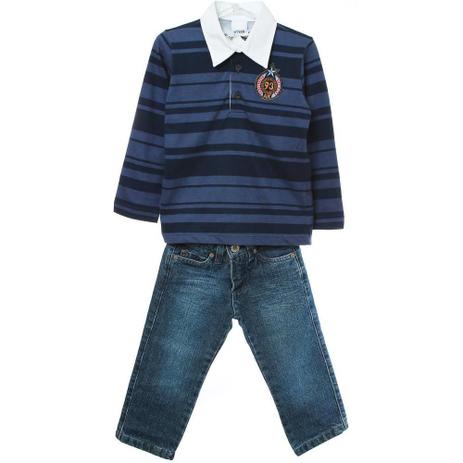 Conjunto Infantil Masculino Camiseta Polo e Calça - Art kids Menor preço em Conjunto Infantil Masculino Camiseta Polo e Calça - Art kids