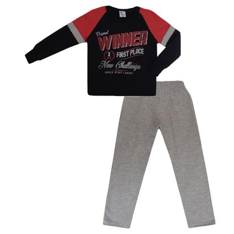 Conjunto Infantil Masculino Moletom First Place - Pulla bulla Menor preço em Conjunto Infantil Masculino Moletom First Place - Pulla bulla