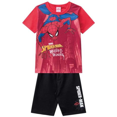 conjunto infantil do homem aranha