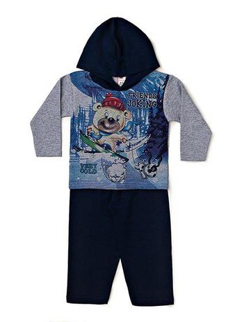 Conjunto Infantil Menino Mescla - Cleomara Menor preço em Conjunto Infantil Menino Mescla - Cleomara