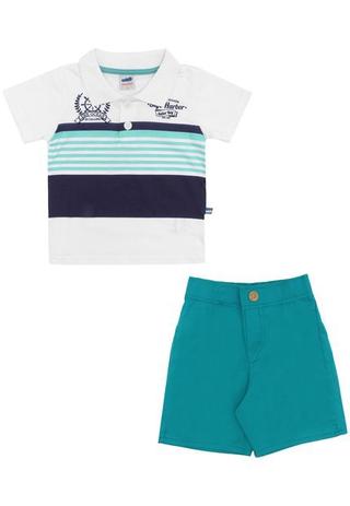 Conjunto Infantil Menino Pólo e Bermuda - Marlan Menor preço em Conjunto Infantil Menino Pólo e Bermuda - Marlan