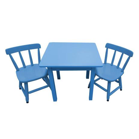 Conjunto Infantil Mesa Com 2 Cadeiras Azul Para Crianças - Flex Mesas E Cadeiras Menor preço em Conjunto Infantil Mesa Com 2 Cadeiras Azul Para Crianças - Flex Mesas E Cadeiras