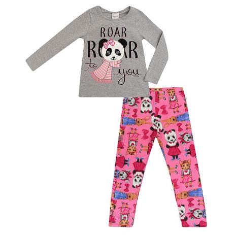 Conjunto Infantil Momi Blusa Manga Longa e Legging Panda Menor preço em Conjunto Infantil Momi Blusa Manga Longa e Legging Panda