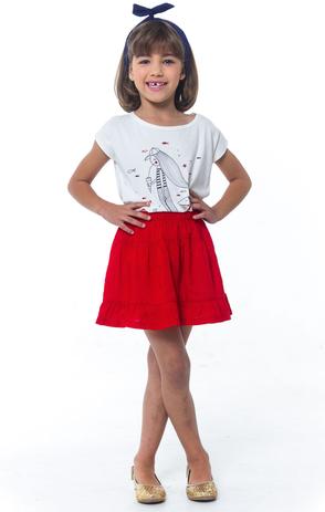Conjunto Infantil Sereia Blusa + Saia - Tamanho 6 - Casa de bonecas Menor preço em Conjunto Infantil Sereia Blusa + Saia - Tamanho 6 - Casa de bonecas